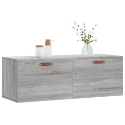 Berkfield Home Wall Cabinet Grey Sonoma 100x36.5x35 cm Engineered Wood - thumbnail 3