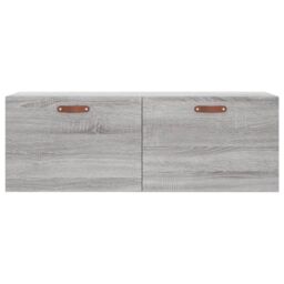 Berkfield Home Wall Cabinet Grey Sonoma 100x36.5x35 cm Engineered Wood - thumbnail 5