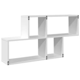 Berkfield Home Wall Shelf White 100x20x53 cm Engineered Wood - Size: 100 x 20 x 53 cm - thumbnail 6