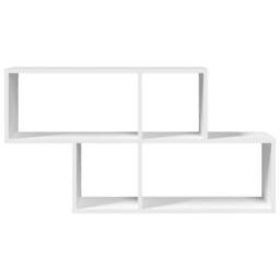 Berkfield Home Wall Shelf White 100x20x53 cm Engineered Wood - Size: 100 x 20 x 53 cm - thumbnail 4
