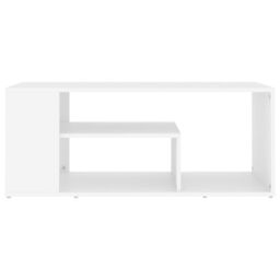 Berkfield Home Coffee Table White 100x50x40 cm Engineered Wood - Size: 100 x 50 x 40 cm - thumbnail 4