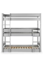 Julian Bowen Trio 3 Tier Triple Bunk Bed in Grey - Size: Single - thumbnail 5