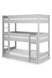 Julian Bowen Trio 3 Tier Triple Bunk Bed in Grey - Size: Single - thumbnail 3