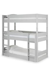 Julian Bowen Trio 3 Tier Triple Bunk Bed in Grey - Size: Single - thumbnail 2