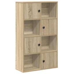 Berkfield Home Durable Bookcase Sonoma Oak 60x24x101.5 cm Engineered Wood in Light Tan - thumbnail 3