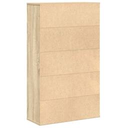 Berkfield Home Durable Bookcase Sonoma Oak 60x24x101.5 cm Engineered Wood in Light Tan - thumbnail 7