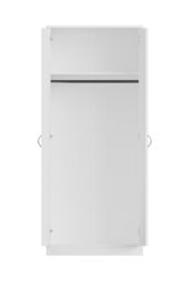FWStyle High Gloss 2 Door Scratch Resistant Double Wardrobe in White - thumbnail 4