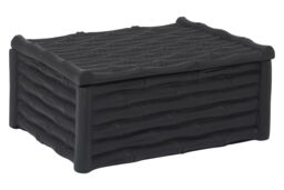 Orsina Hiba Large Black Finish Bamboo Effect Trinket Box - thumbnail 5