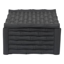 Orsina Hiba Large Black Finish Bamboo Effect Trinket Box - thumbnail 4
