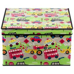FLAVORA Road Works Large Collapsible Storage Box Folding in Green - Size: 500mm - thumbnail 4