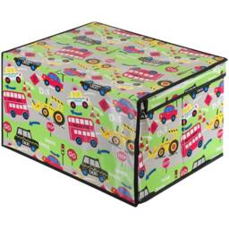 FLAVORA Road Works Large Collapsible Storage Box Folding in Green - Size: 500mm - thumbnail 5