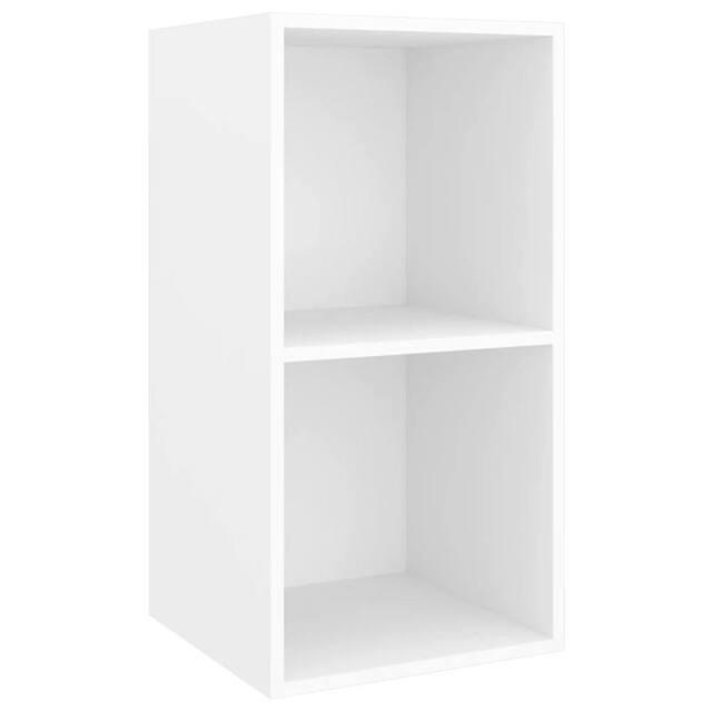 Berkfield Home Wall-mounted TV Cabinet White 37x37x72 cm Engineered Wood - Size: 37 x 37 x 72 cm - image 1