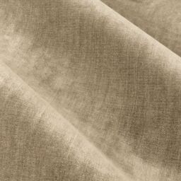 Yard Heavy Chenille Velvet Room Darkening Pencil Pleat Curtain Pair in Natural - Size: 229 cm width x 229 cm drop - thumbnail 4