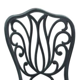 Berkfield Home 3-Piece Garden Bistro Set in Green Cast Aluminum - thumbnail 9