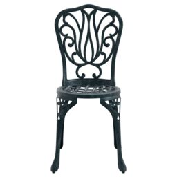 Berkfield Home 3-Piece Garden Bistro Set in Green Cast Aluminum - thumbnail 7