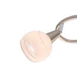 Netlighting Elliott Ceiling Spotlight Clusters Nickel ed Glass Shade 3x E14 in Grey - thumbnail 4