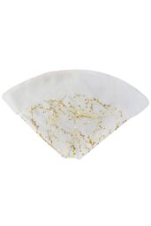 Living and Home Hot Stamping Golden Twig Plush Christmas Tree Skirt in White - thumbnail 4
