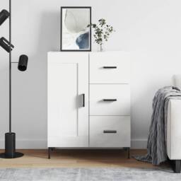 Berkfield Home Sideboard White 69.5x34x90 cm Engineered Wood - thumbnail 2