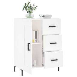 Berkfield Home Sideboard White 69.5x34x90 cm Engineered Wood - thumbnail 4