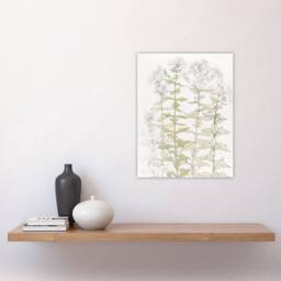 "Artery8 Phlox Colour Sketch of Flowers Vintage Wall Art Print Graag in White - Size: W12"" x H16""" - thumbnail 4