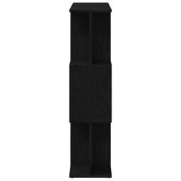 Berkfield Home Bookcase Black Oak 80x24x96 cm Engineered Wood - Size: 80 x 24 x 96 cm - thumbnail 6