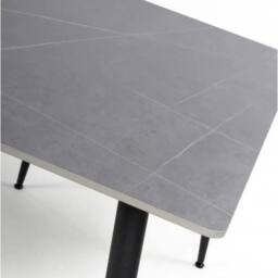 Havendro Grey Sintered Stone Side Table Scratch Resistant Sofa Lamp Table - thumbnail 3