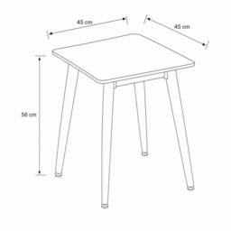 Havendro Grey Sintered Stone Side Table Scratch Resistant Sofa Lamp Table - thumbnail 2