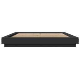 Berkfield Home Bed Frame with LED Lights without Mattress Black 150x200cm - Size: 150x200 cm - thumbnail 5