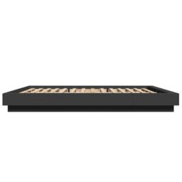 Berkfield Home Bed Frame with LED Lights without Mattress Black 150x200cm - Size: 150x200 cm - thumbnail 6