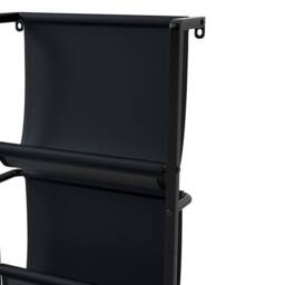 Levede Record Stand Player Display Storage Shelf Cabinet 2 Shelves 3 Racks in Brown - thumbnail 6