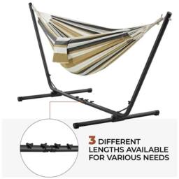 Kelvenix Desert Stripe 2-seater Hammock w/ Adjustable in Brown - Size: 0.6m2 - thumbnail 4