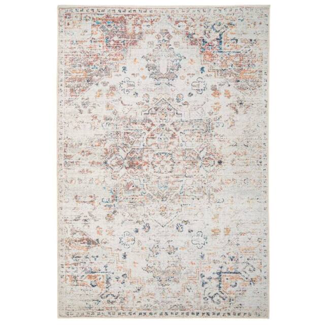 Kukoon Ivory Beige Traditional Flatwoven Living Room Area Rug Hallway Runner - Size: 240 cm x 330 cm - image 1