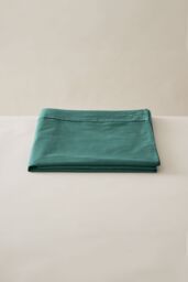 Ted Baker 'TB Plain Dye' Cotton Sateen Flat Sheet in Dark Green - Size: Double - thumbnail 1