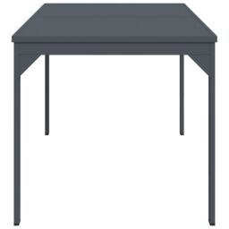 Berkfield Home Garden Table Dark Grey Aluminium Large Expandable Table Leaves - thumbnail 6