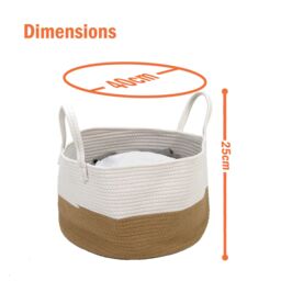 Libbi Lou Cotton Rope Storage Basket - thumbnail 4
