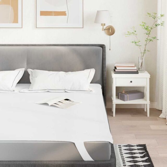 Berkfield Home Mattress Protector White 140x190 cm Waterproof - image 1