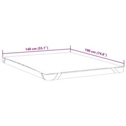 Berkfield Home Mattress Protector White 140x190 cm Waterproof - thumbnail 6