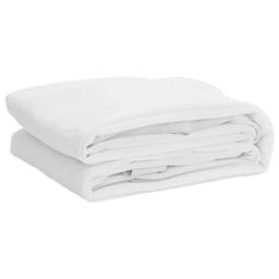 Berkfield Home Mattress Protector White 140x190 cm Waterproof - thumbnail 2