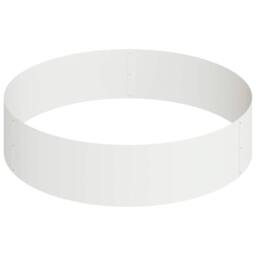 Berkfield Home Metal Planter Steel/White Powder-Coated Steel Large Planters in White - thumbnail 5