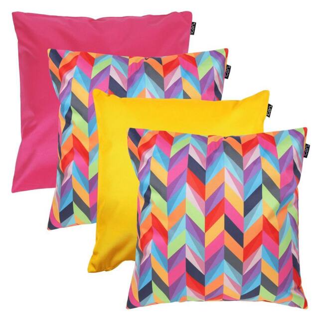 icon 4PK Cushion, x2 Herringbone, x1 Pink x1 Yellow - image 1