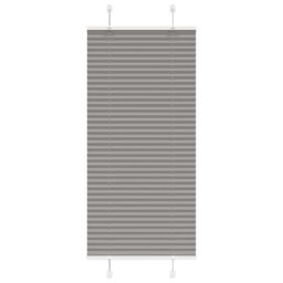 Berkfield Home Pleated Blind Anthracite 65x100 cm Fabric Width 64.4 cm Polyester in Black - thumbnail 2