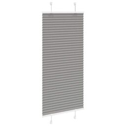 Berkfield Home Pleated Blind Anthracite 65x100 cm Fabric Width 64.4 cm Polyester in Black - thumbnail 3
