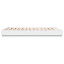 Berkfield Home Durable Bed Frame with LED without Mattress White 200x200 cm - thumbnail 7