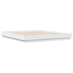 Berkfield Home Durable Bed Frame with LED without Mattress White 200x200 cm - thumbnail 8