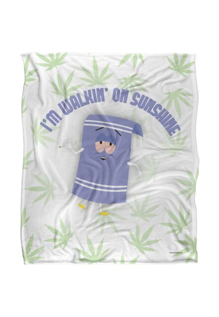 South Park Towlie Dirty Stoned Silky Touch Super Soft Throw Blanket 152 X 127 cm in White - image 1