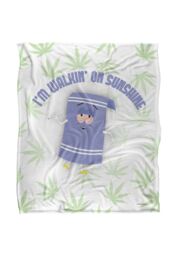 South Park Towlie Dirty Stoned Silky Touch Super Soft Throw Blanket 152 X 127 cm in White