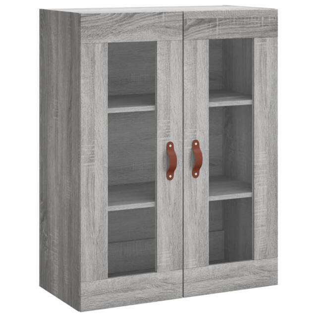 Berkfield Home Wall Mounted Cabinet Grey Sonoma 69.5x34x90 cm - image 1