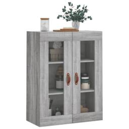 Berkfield Home Wall Mounted Cabinet Grey Sonoma 69.5x34x90 cm - thumbnail 4