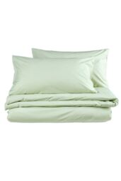 CHRISTY Pure Cotton Percale Duvet Cover Sets in Green - Size: Single - thumbnail 2