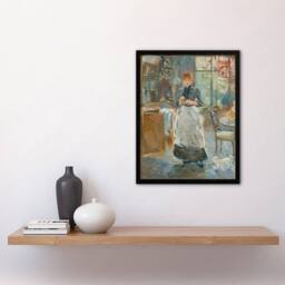 Artery8 In the Dining Room Oil Painting Morisot Framed Wall Art Print - Size: A4 - thumbnail 2